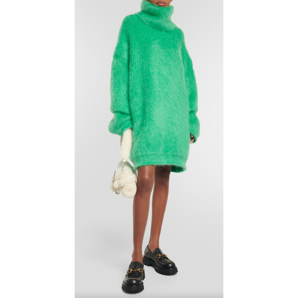 Gucci Cordovan Black Leather Horsebit Lug Sole Flat Platform Creeper Loafer 38.5 - Picture 3 of 16